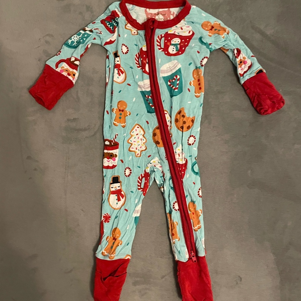 Little Sleepies peppermint mocha zippy